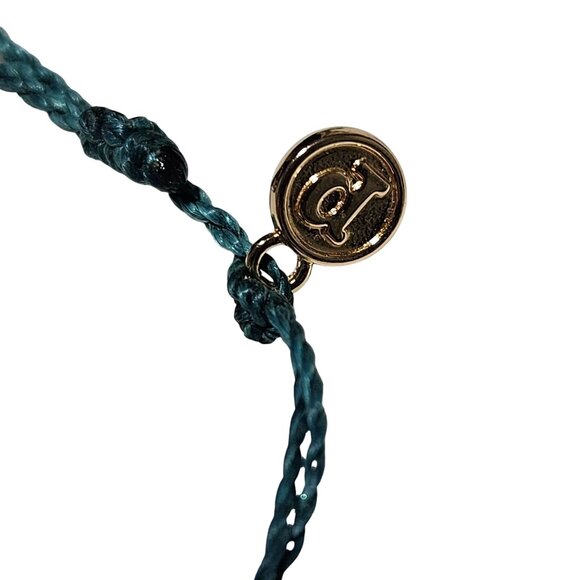 Pura Vida Gold Tone Chain Charm Braided Rope Bracelet Fashion Jewelry Women - Picture 3 of 5